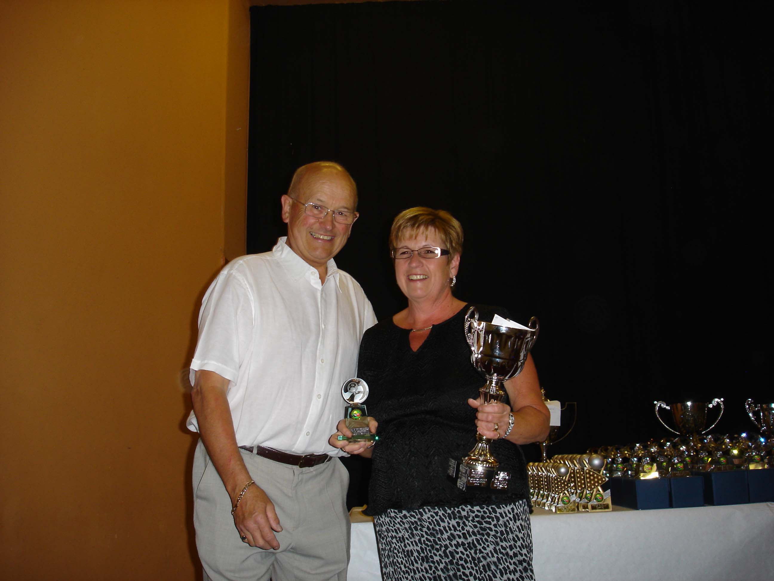 Mixed Doubles Winners - Peter Hughes and Carol Hughes