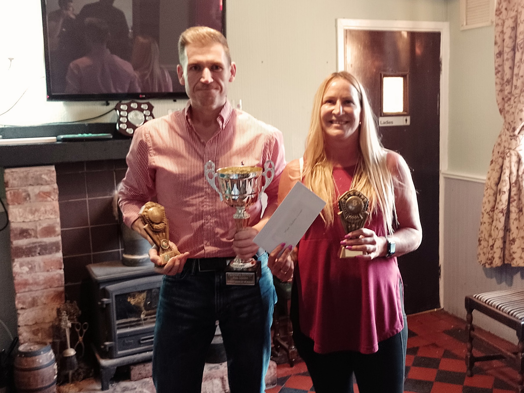 Mixed Doubles Winners - Tracey Whibberley & Dave Williams (Sports