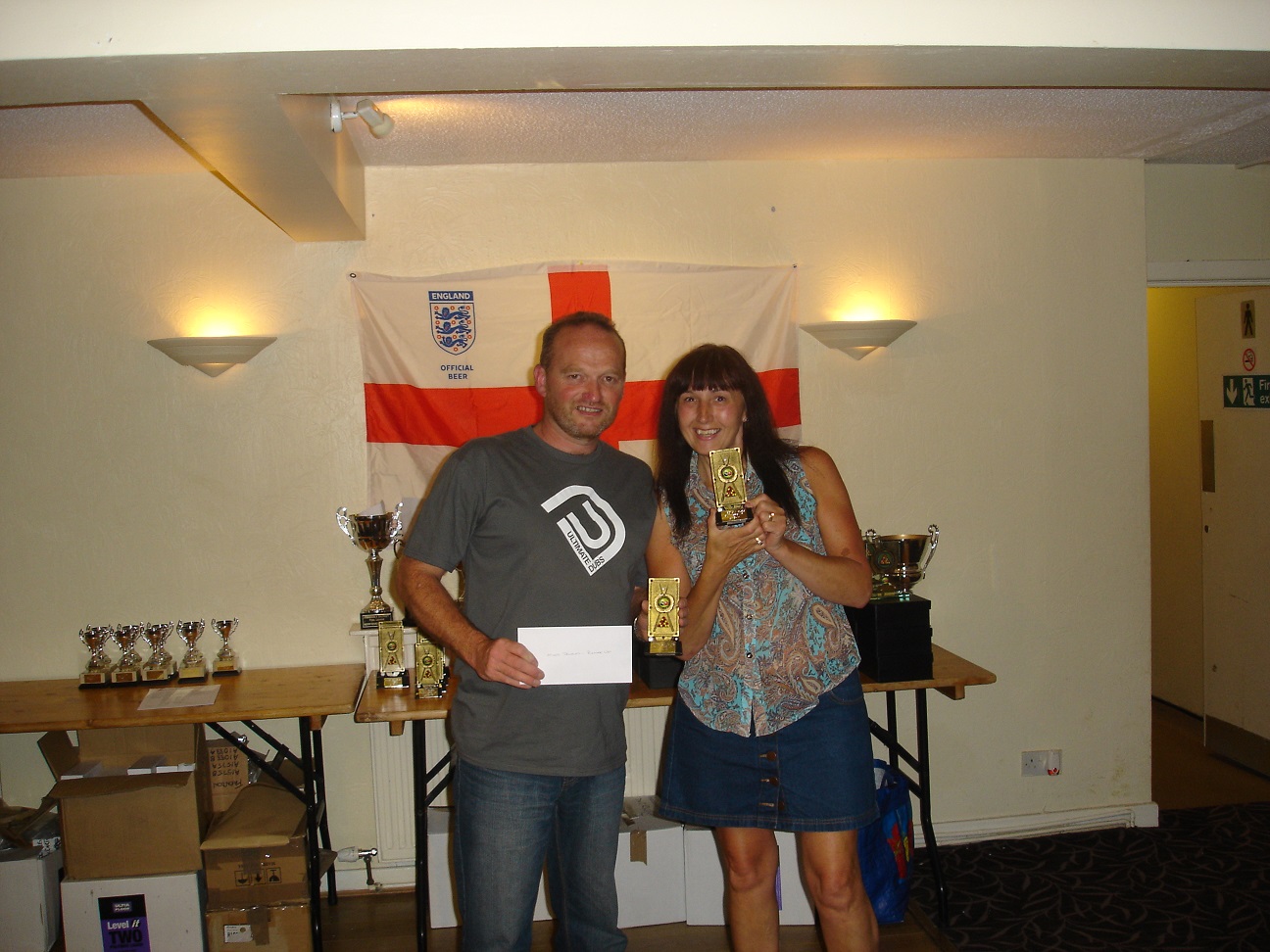 Mixed Doubles Runners up - Aaron Crofts and Carol Crofts