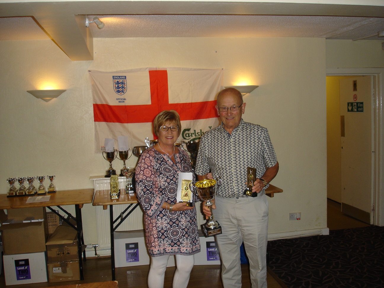 Mixed Doubles Winners - Peter Hughes and Carol Hughes