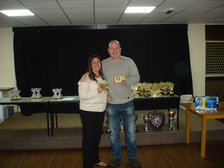 Mixed Doubles Runners up - Lee Venables and Rhian Halfpenny