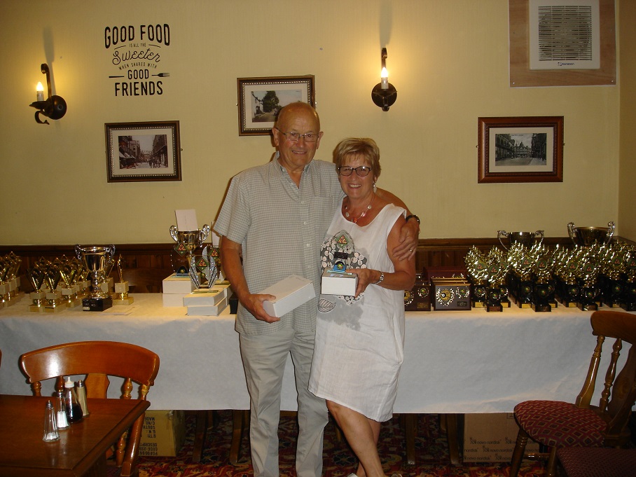 Mixed Doubles Runners up - Carol Hughes and Peter Hughes