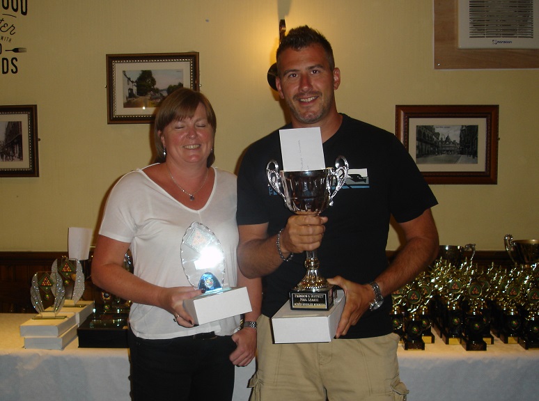 Mixed Doubles Winners - Tony MacDonald and Stephanie Cliff