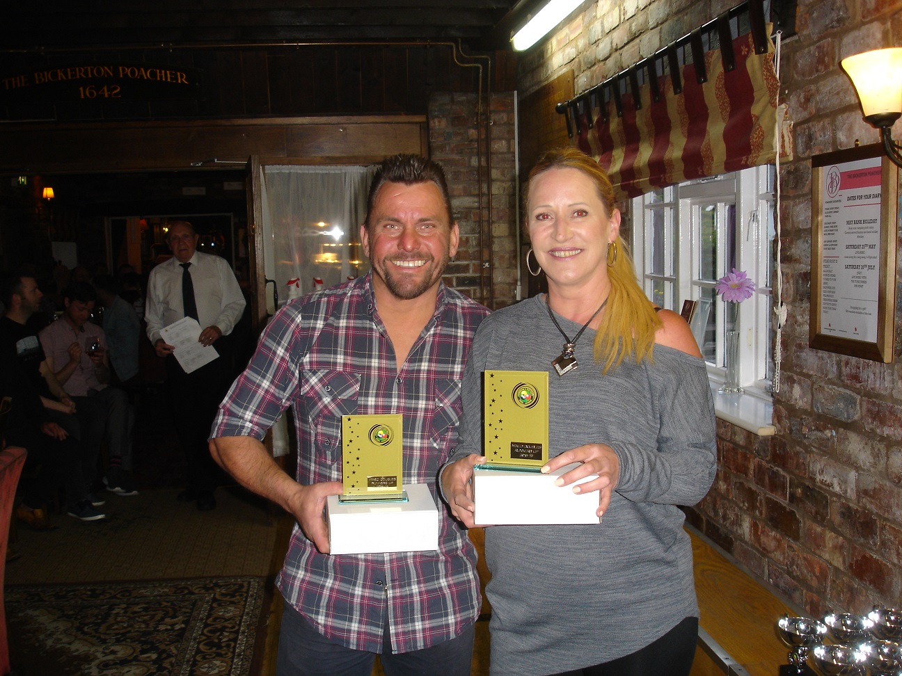 Mixed Doubles Runners up - Tracey Whibberley and Kev Clorley